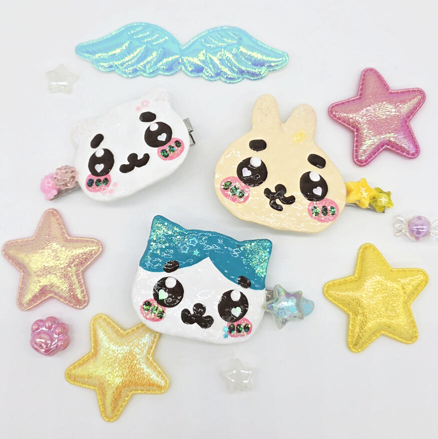 Chiikawa hairclips